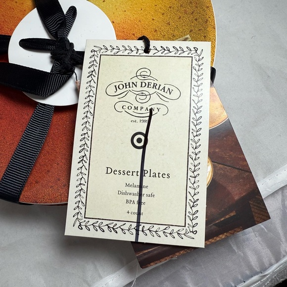 John Derian x Target Dessert Plate Plates x 4 Pear Shape Malamine BPA Free NEW - Picture 4 of 6